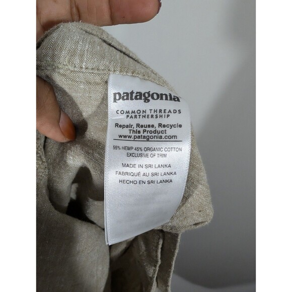 Patagonia Shorts Men Sz 34 Tan Hemp Cotton Blend Outdoor Hiking STY57735 - Picture 8 of 11